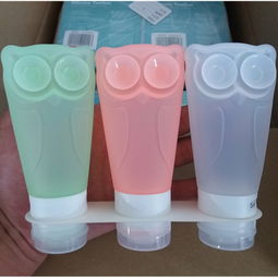 多功能猫头鹰卡通造型洗发水分装瓶 带吸盘防漏设计，适用于乳液化妆水